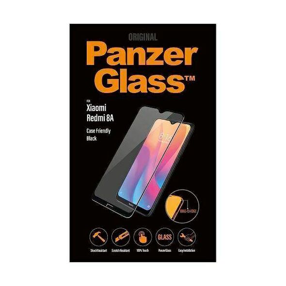 Tempered Glass 5D XIAOMI REDMI NOTE 8A PanzerGlass E2E Regular Case Friendly 5711724080180