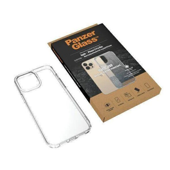 Case IPHONE 13 PRO MAX PanzerGlass HardCase Antibacterial Military (0317) Grade Clear transparent 5711724003172