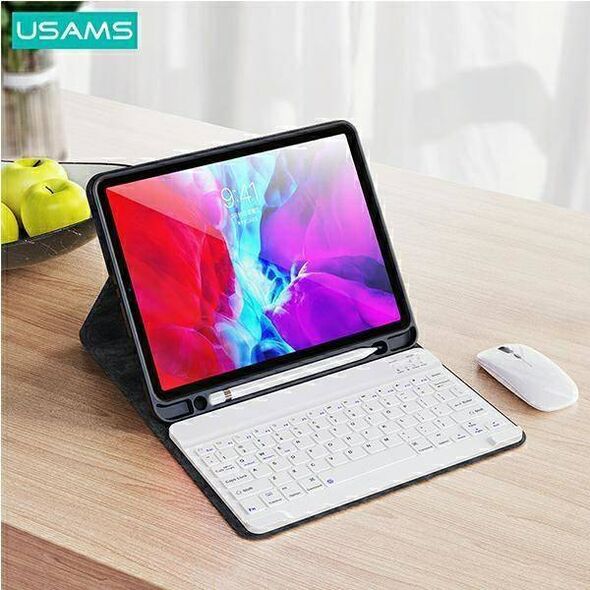 Case APPLE IPAD 9.7 (2gen / 3gen / 4gen / 5gen / 6gen) USAMS Winro Keyboard White keyboard (IPO97YRXX03) purple 6958444973036