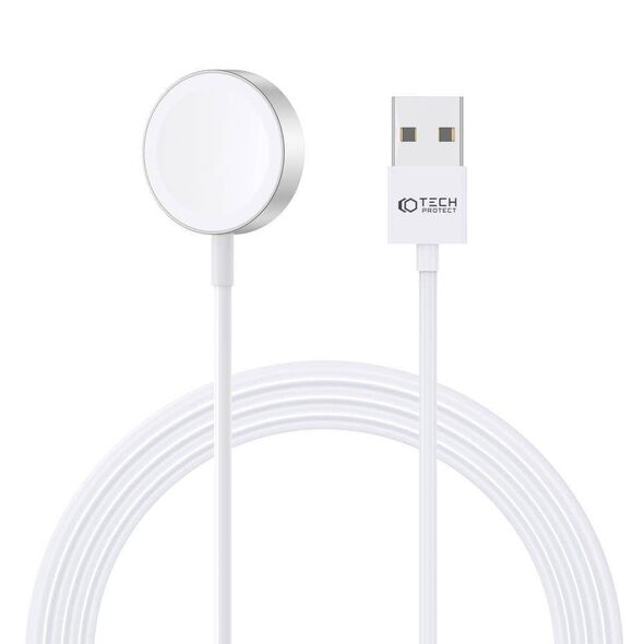 Magnetic Charging Cable USB for Apple Watch 1.2m Tech-Protect Ultraboost white 9490713932773