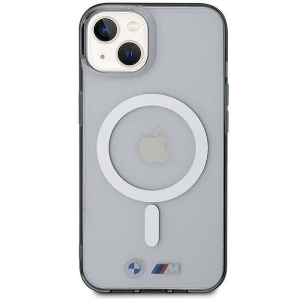 Original Case IPHONE 14 PLUS BMWHardcase Silver Ring MagSafe (BMHMP14MHCRS) transparent 3666339122355