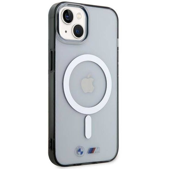 Original Case IPHONE 14 PLUS BMWHardcase Silver Ring MagSafe (BMHMP14MHCRS) transparent 3666339122355