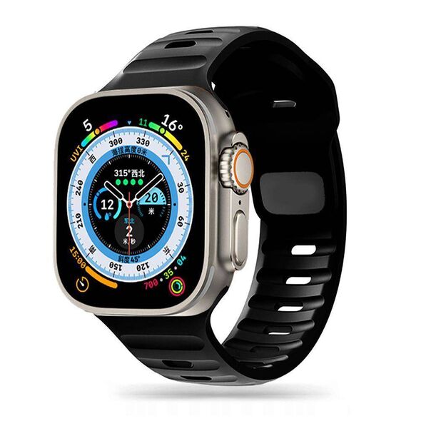 Strap for APPLE WATCH 4 / 5 / 6 / 7 / 8 / SE / ULTRA (42 / 44 / 45 / 49 MM) Tech-Protect Iconband Line black 9490713934852