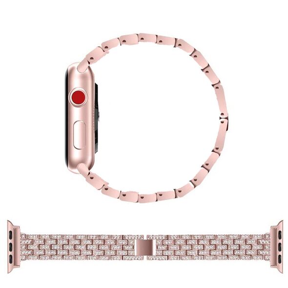 Strap for APPLE WATCH 4 / 5 / 6 / 7 / 8 / SE (38 / 40 / 41 MM) Diamond Bumper pink 5904161138297