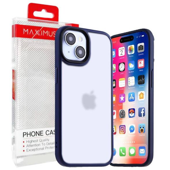 Case APPLE IPHONE 15 MX Ribbed Cam navy blue 5901313091264