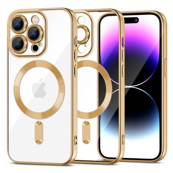 Case APPLE IPHONE 15 PRO Tech-Protect MagShine gold 9319456604115