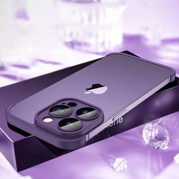 Case IPHONE 14 PLUS Edge and Lens Protector purple 5904161141167