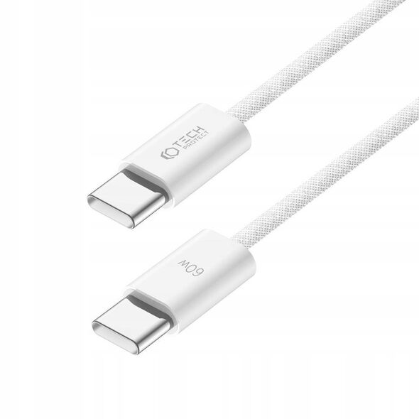 Cable 3A PD60W 2m USB-C - USB-C Tech-Protect Ultraboost  white 9319456607130