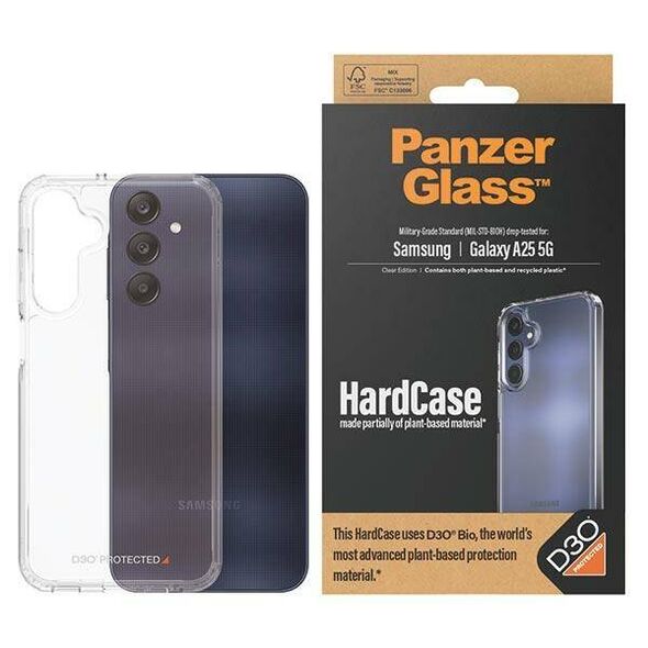 Case SAMSUNG GALAXY A25 5G PanzerGlass HardCase 3x Military grade transparent 5711724004667