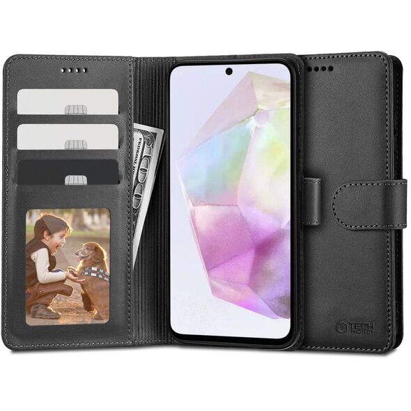 Case SAMSUNG GALAXY A35 5G Tech-Protect Wallet black 5906203691906