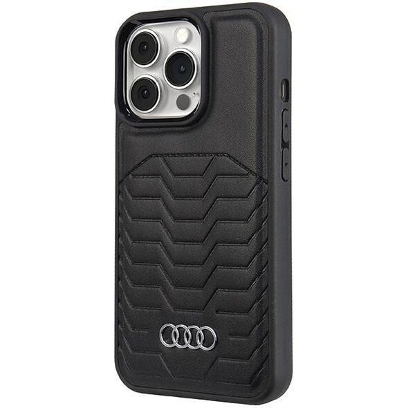 Original Case IPHONE 13 PRO MAX Audi Synthetic Leather MagSafe (AU-TPUPCMIP13PM-GT/D3-BK) black 6955250226844