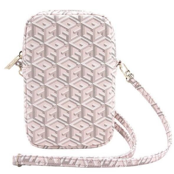 Bag Guess Zip GCube Bottom Stripe (GUWBZPGCSPGP) pink 3666339210670