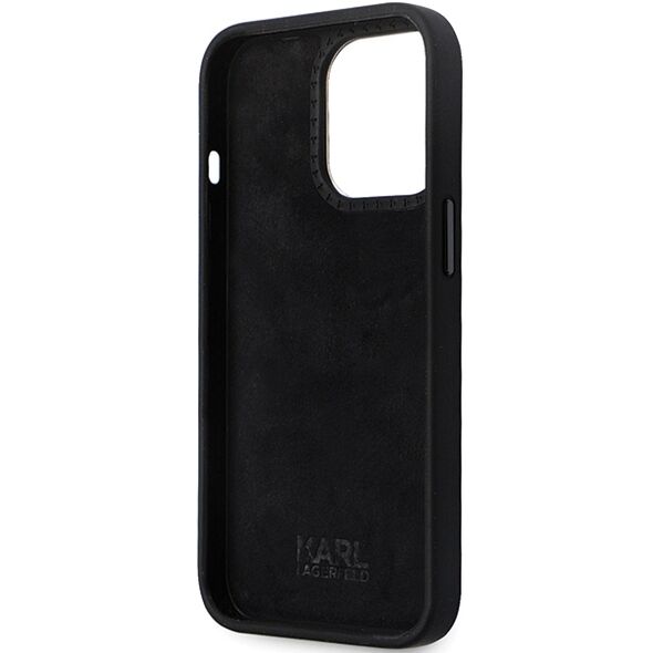 Karl Lagerfeld case for iPhone 13 Pro Max 6,7&quot; KLHCP13XSMHCNPK black HC Silicone C Metal Pin 3666339166304