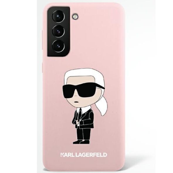 Karl Lagerfeld case for Samsung Galaxy S23 Plus KLHCS23MSNIKBCP pink hardcase Silicone Ikonik 3666339117627