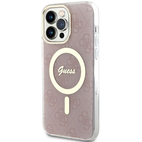 Guess case for iPhone 13 Pro Max 6,7&quot; GUHMP13XH4STP pink hardcase Magsafe IML 4G 3666339127367