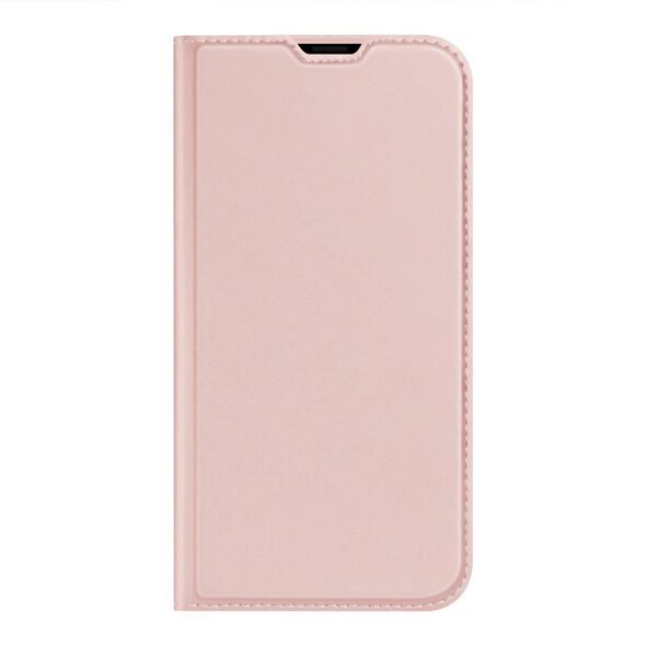 Case IPHONE 13 PRO with a flip Dux Ducis Skin Leather light pink 6934913048993