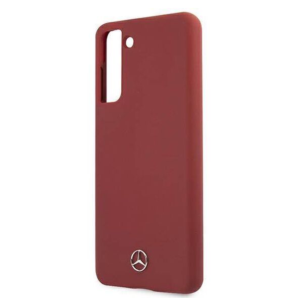 Case SAMSUNG GALAXY S21+ Mercedes Hardcase Silicone Line (MEHCS21MSILRE) red 3700740497906