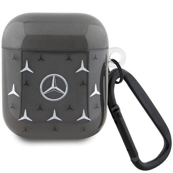 Original Case APPLE AIRPODS PRO 1 / 2 Mercedes Cover Large Star Pattern (MEA28DPMGS) black 3666339094508