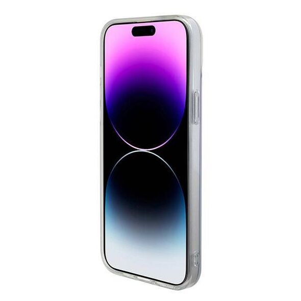 Original Case APPLE IPHONE 15 Guess Hardcase IML Iridescent MagSafe (GUHMP15SHITSU) purple 3666339154783