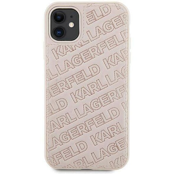 Original Case IPHONE 11 / XR Karl Lagerfeld Hardcase Quilted K Pattern (KLHCN61PQKPMP) pink 3666339165079