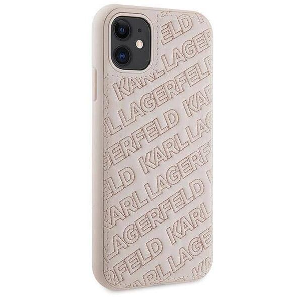 Original Case IPHONE 11 / XR Karl Lagerfeld Hardcase Quilted K Pattern (KLHCN61PQKPMP) pink 3666339165079