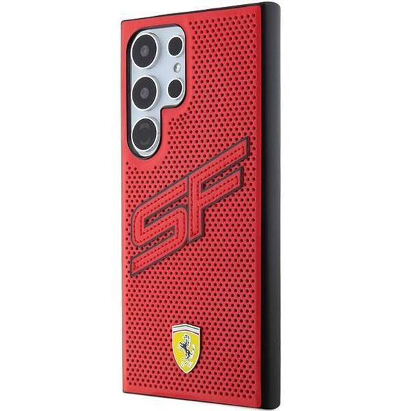 Original Case SAMSUNG GALAXY S24 ULTRA Ferrari Hardcase Big SF Perforated (FEHCS24LPINR) red 3666339242527