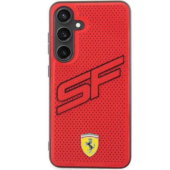 Original Case SAMSUNG GALAXY S24 Ferrari Hardcase Big SF Perforated (FEHCS24SPINR) red 3666339242503