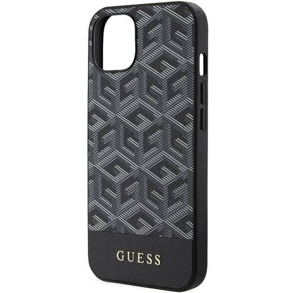 Original Case IPHONE 13 / 14 / 15 Guess Hardcase IML 4G MagSafe (GUHMP15SHGCFSEK) black 3666339194703