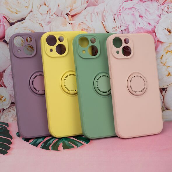 Finger Grip case for iPhone 14 6,1&quot; yellow 5907457753389