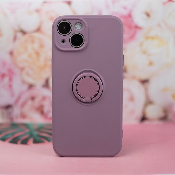 Finger Grip case for iPhone 15 6,1&quot; light purple 5907457754027