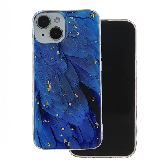 Gold Glam case for Samsung Galaxy S24 Plus Blue 5907457743540