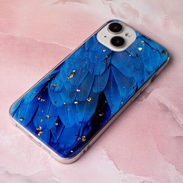 Gold Glam case for Samsung Galaxy A14 4G / A14 5G Blue 5907457743465