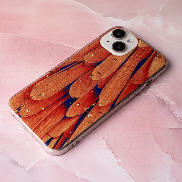 Gold Glam case for Samsung Galaxy S24 Plus Orange 5907457743427