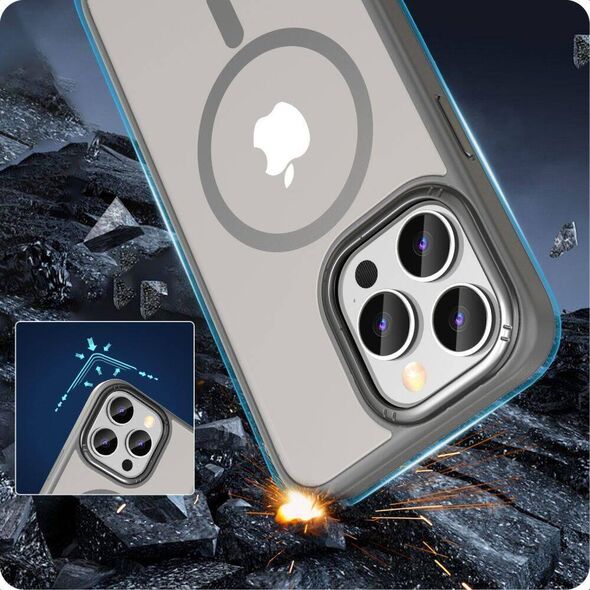 Case APPLE IPHONE 15 PRO Tech-Protect Magmat "2" MagSafe Matte titanium 5906302307968