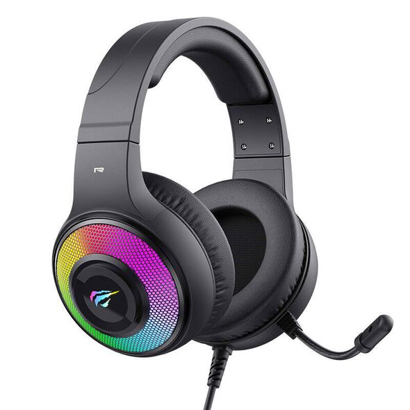 Gaming Headphones Havit H2042d RGB (Black) 6939119066260