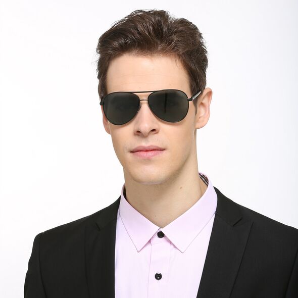 Techsuit Ochelari de Soare, Barbati - Techsuit Polarized (2150) - Gold / Black Gray 5949419147478 έως 12 άτοκες Δόσεις