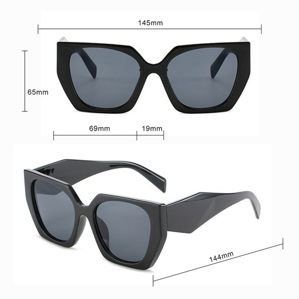 Techsuit Ochelari de Soare pentru Femei - Techsuit Non-Polarized (3967) - Black / Gray 5949419148499 έως 12 άτοκες Δόσεις