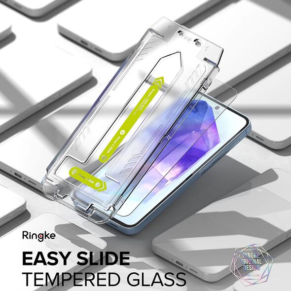 Ringke Folie pentru Samsung Galaxy A55 5G (set 2) - Ringke Easy Slide Tempered Glass - Clear 8809961784811 έως 12 άτοκες Δόσεις