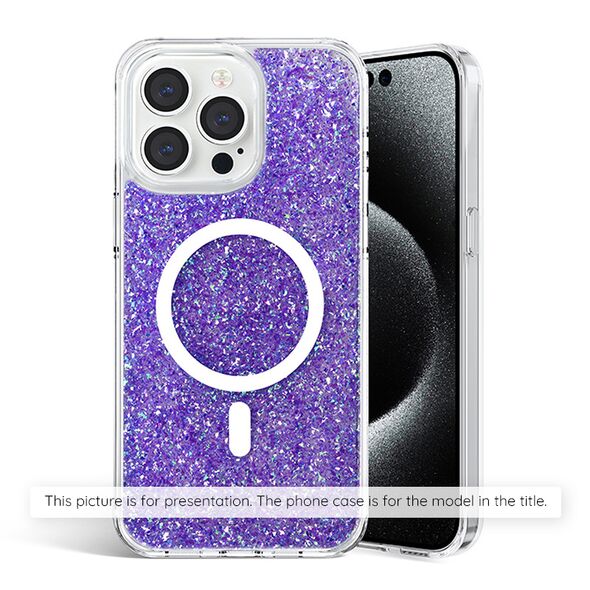 Techsuit Husa pentru Motorola Moto G34 - Techsuit Sparkly Glitter - Purple 5949419127326 έως 12 άτοκες Δόσεις