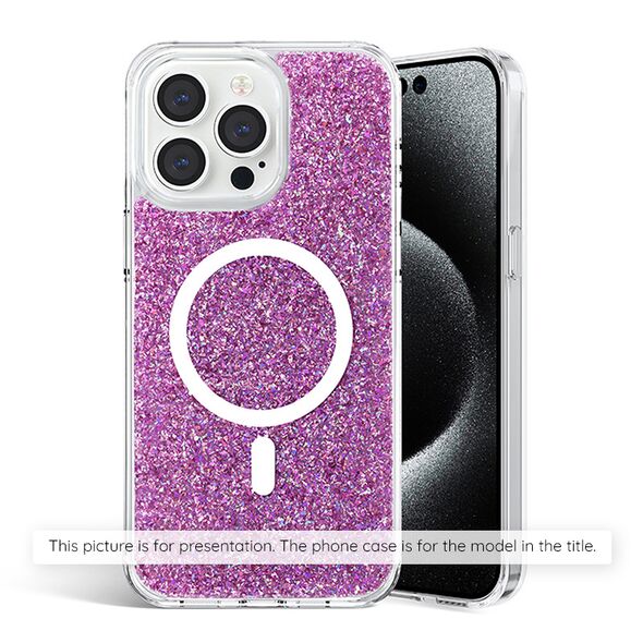 Techsuit Husa pentru Xiaomi Redmi Note 13 Pro 4G / Poco M6 Pro 4G - Techsuit Sparkly Glitter - Magenta 5949419127111 έως 12 άτοκες Δόσεις