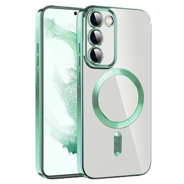 Techsuit Husa pentru Samsung Galaxy S22 Plus 5G - Techsuit Luxury Crystal MagSafe - Light Green 5949419135802 έως 12 άτοκες Δόσεις