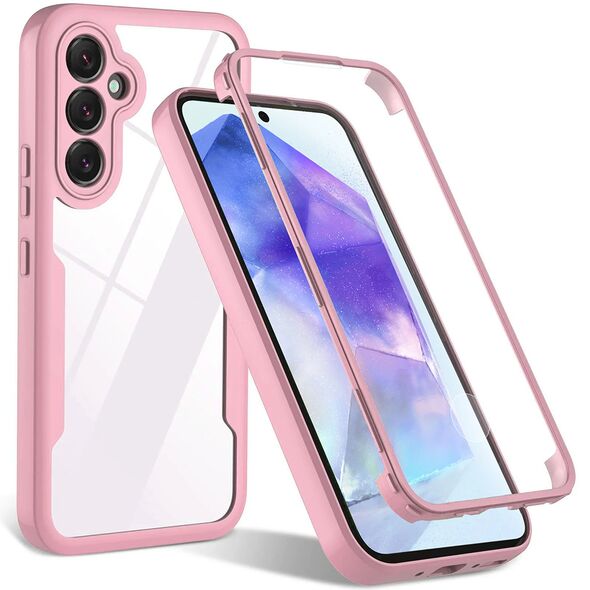 Techsuit Husa pentru Samsung Galaxy A35 5G + Folie - Techsuit ColorVerse 360 Series - Pink 5949419151710 έως 12 άτοκες Δόσεις