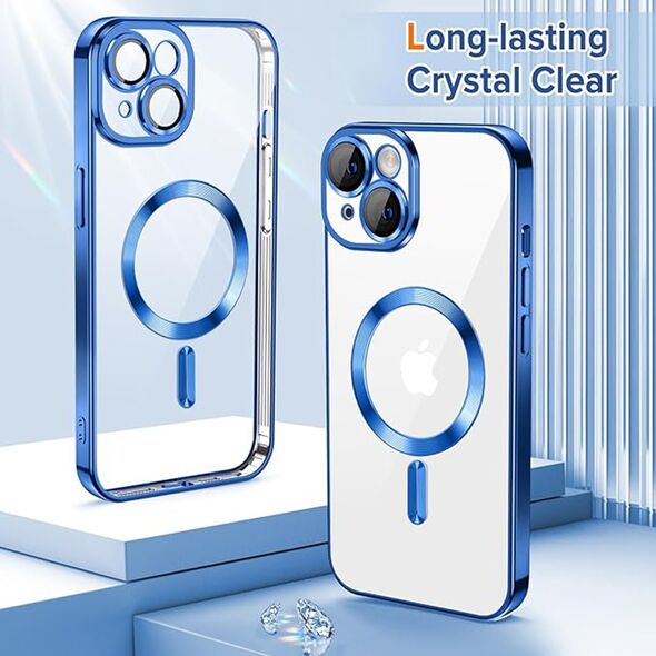 Techsuit Husa pentru iPhone 14 - Techsuit Luxury Crystal MagSafe - Deep Blue 5949419137028 έως 12 άτοκες Δόσεις