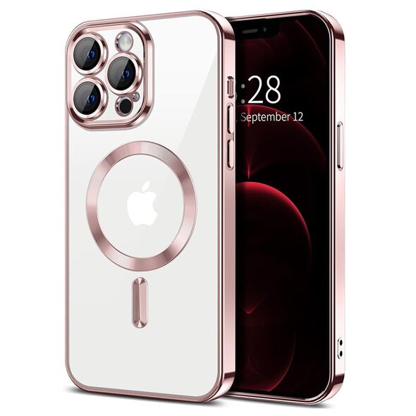 Techsuit Husa pentru iPhone 12 Pro Max - Techsuit Luxury Crystal MagSafe - Pink 5949419137493 έως 12 άτοκες Δόσεις