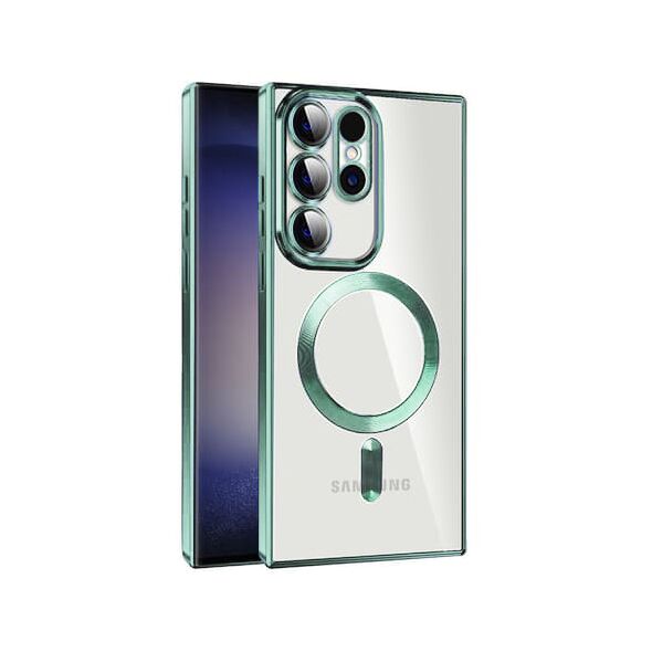Techsuit Husa pentru Samsung Galaxy S21 Ultra 5G - Techsuit Luxury Crystal MagSafe - Deep Green 5949419136083 έως 12 άτοκες Δόσεις