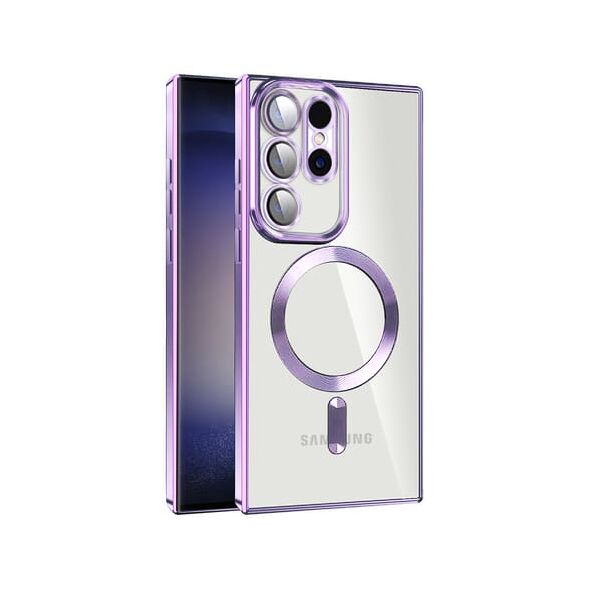 Techsuit Husa pentru Samsung Galaxy S21 Ultra 5G - Techsuit Luxury Crystal MagSafe - Light Purple 5949419136090 έως 12 άτοκες Δόσεις
