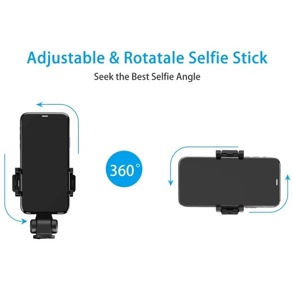 Techsuit Selfie Stick si Trepied cu Telecomanda, 70cm - Techsuit (L01) - Black 5949419122475 έως 12 άτοκες Δόσεις