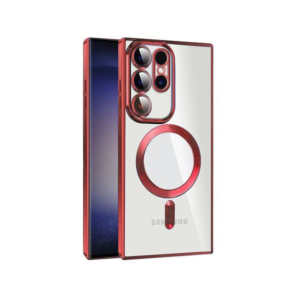 Techsuit Husa pentru Samsung Galaxy S24 Ultra - Techsuit Luxury Crystal MagSafe - Red 5949419135321 έως 12 άτοκες Δόσεις