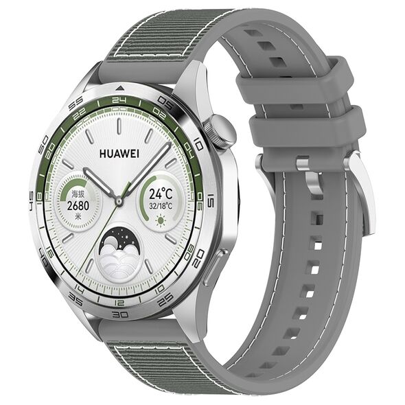 Techsuit Curea pentru Huawei Watch GT 2 (46mm)/GT 2 Pro/GT 3 Pro (46mm)/Ultimate, Xiaomi Watch S1 - Techsuit Watchband (W051) - Gray 5949419093300 έως 12 άτοκες Δόσεις