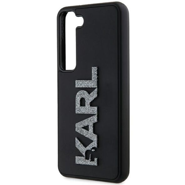 Karl Lagerfeld case for Samsung Galaxy S24 KLHCS24S3DMBKCK black HC 3D logo glitter 3666339259082